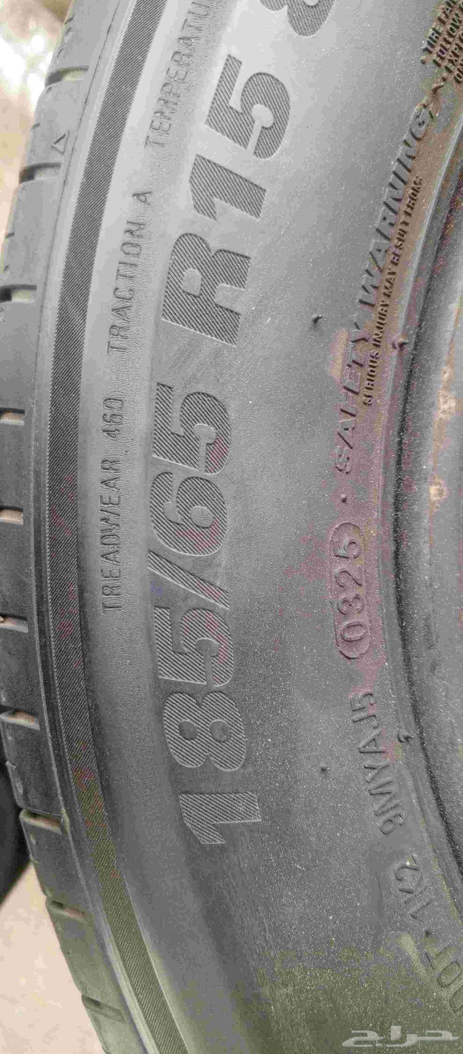 4 pieces of size 185 65 15 tires only available, date 202564390457924993111