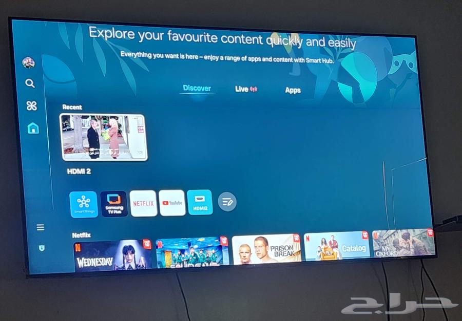 شاشه سامسونج 65 crystalبوصه شبه جديده بقراطيس الوكاله للبيع64185890979329110