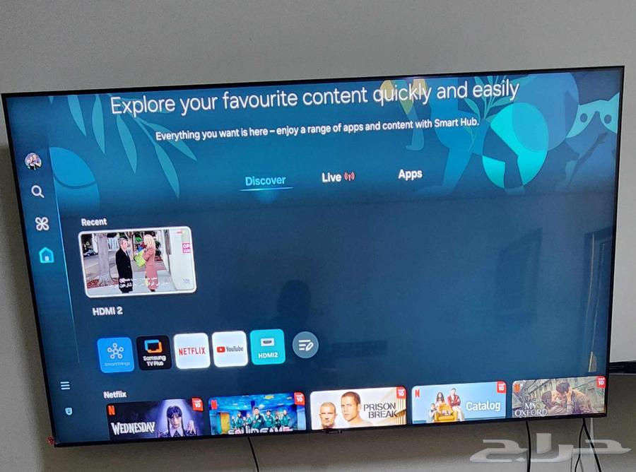 شاشه سامسونج 65 crystalبوصه شبه جديده بقراطيس الوكاله للبيع64185890979329111