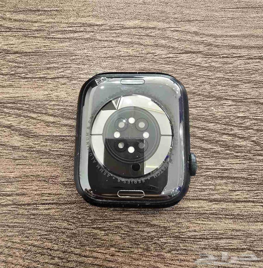 ساعة ابل الجيل الثامن 45 مع جميع أغراضها والكرتون64221923535106110