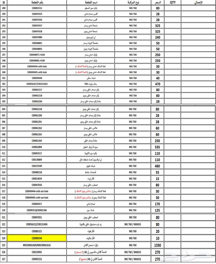 اسطب خلفي يمين يسار حق سيارة MG T6064400980619010113