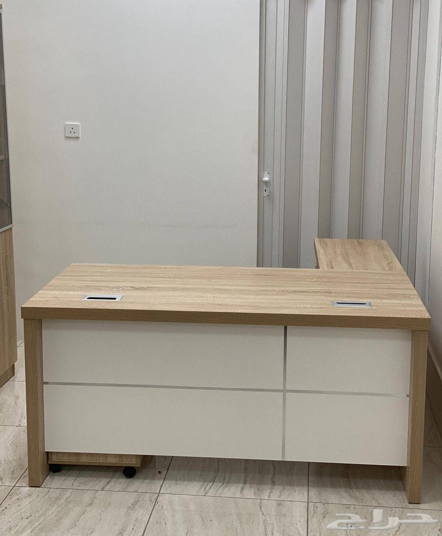 Modern Office for Manager, Workstation, Reception Desk, and Cabinets64216346102531112