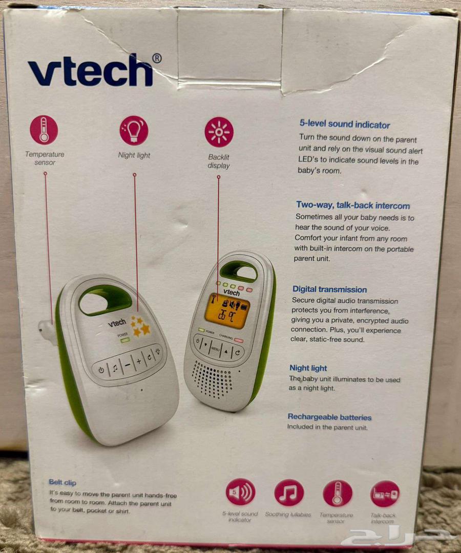 جهاز مراقبة الاطفال الصوتي من شركة vrech الرقمي المزود بشاشة64230303993730111