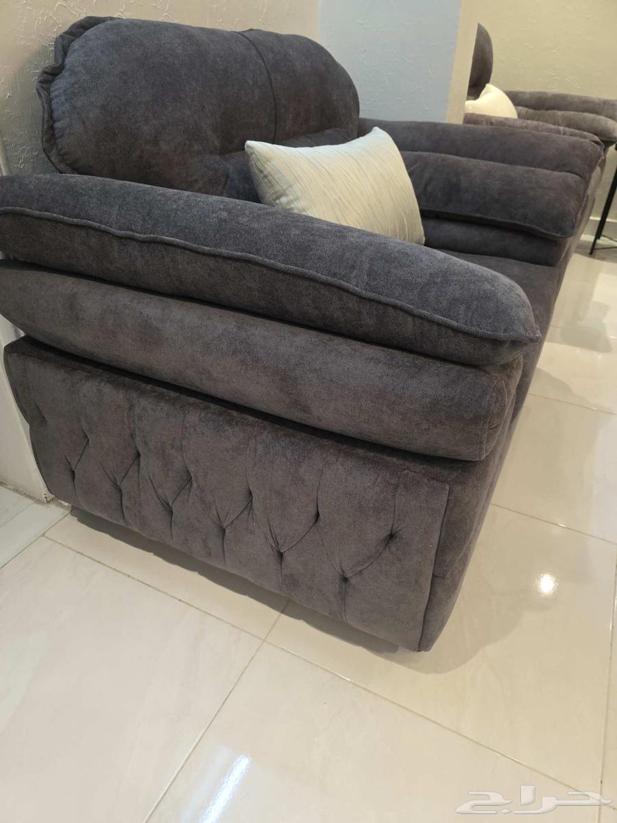 كنب جديد رمادي للبيع64216345661570112