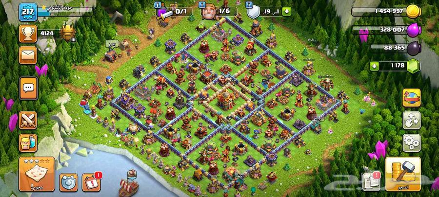 تاون 16 تكة للماكس كلاش اف كلانس (تم البيع)64228013773441110