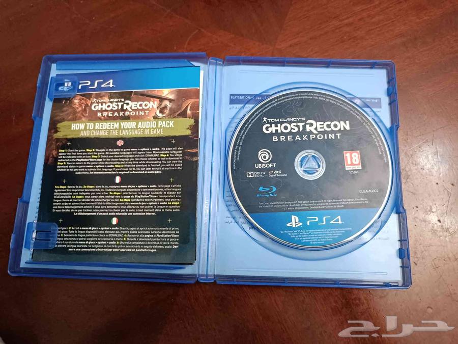 شريطين العاب سوني 4و 5 قوست ريكون و ذا ديفيجن توم كلانسي64230304308611112