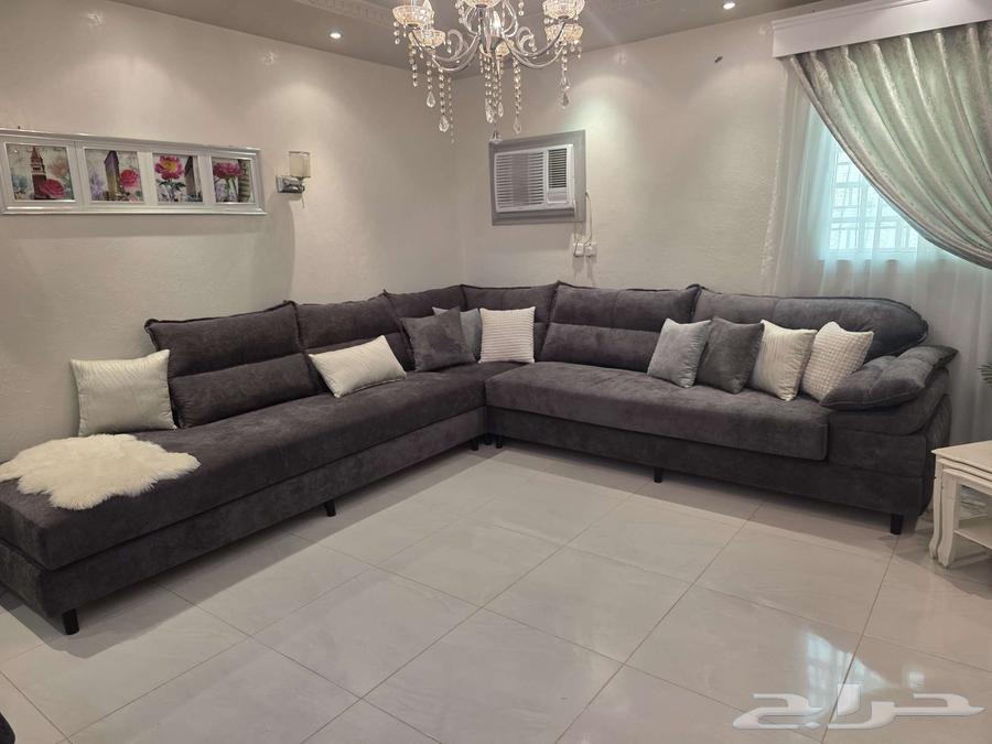 كنب جديد رمادي للبيع64216345661570110