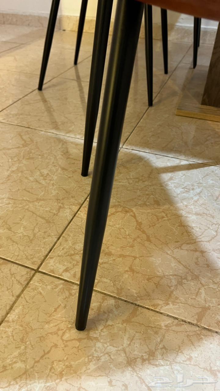 طاوله طعام 6 كراسي (من شركه المطلق)للبيع64222543588225111