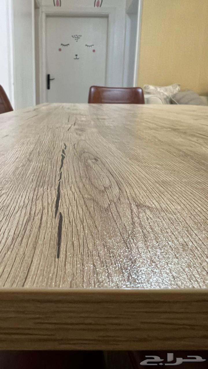 طاوله طعام 6 كراسي (من شركه المطلق)للبيع64222543588225114