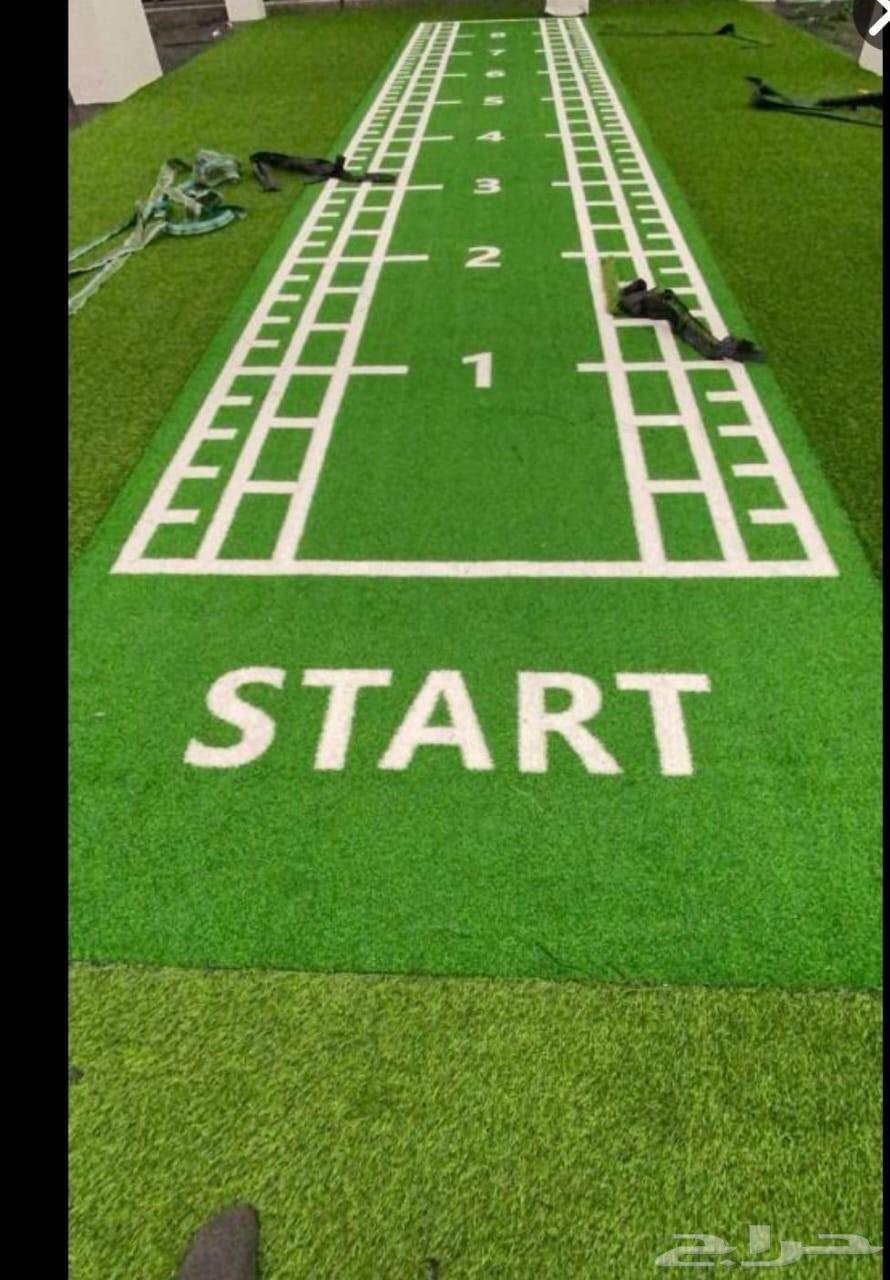 ارضيات ربل اسفنح رول مطاط نادي عشب مخطط ارقام64224533764354112