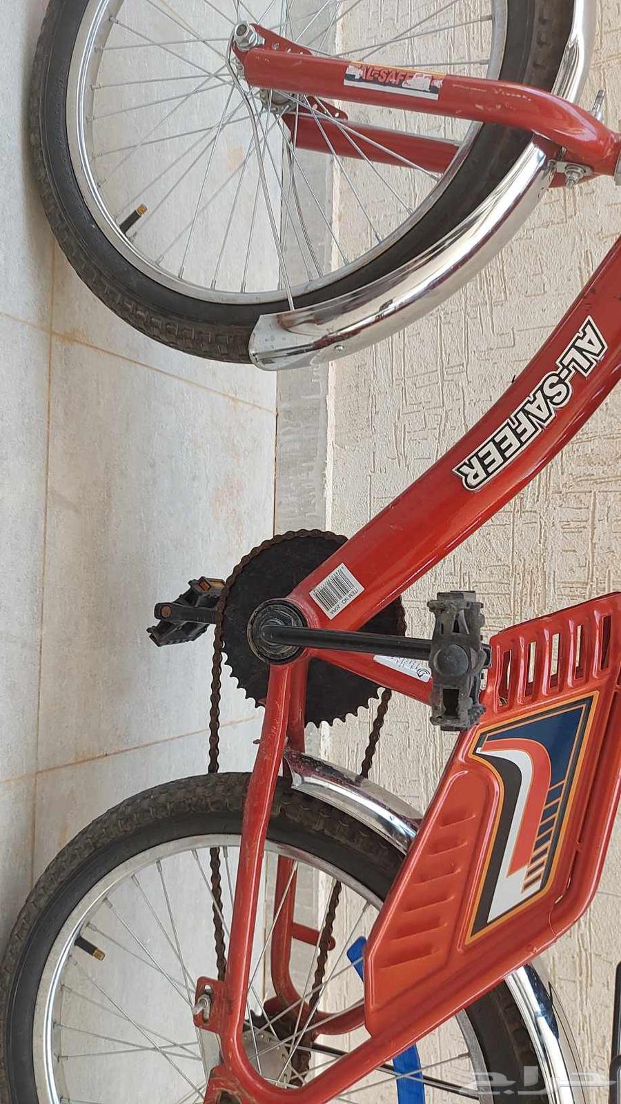 سيكل رامبو احمر مايشكي من شي بس مرتبه و رفرف جنزير64218398754945111