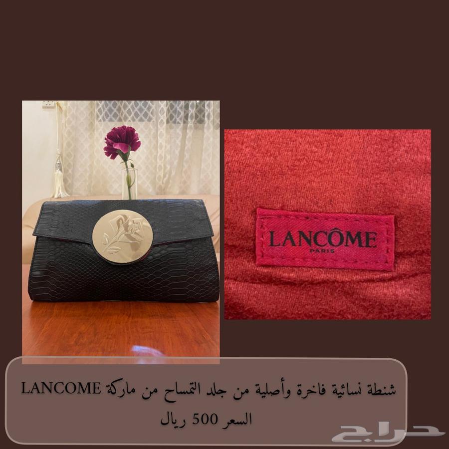 شنطة نسائية فاخرة واصلية من جلد التمساح من ماركة LANCOME64225193982722110