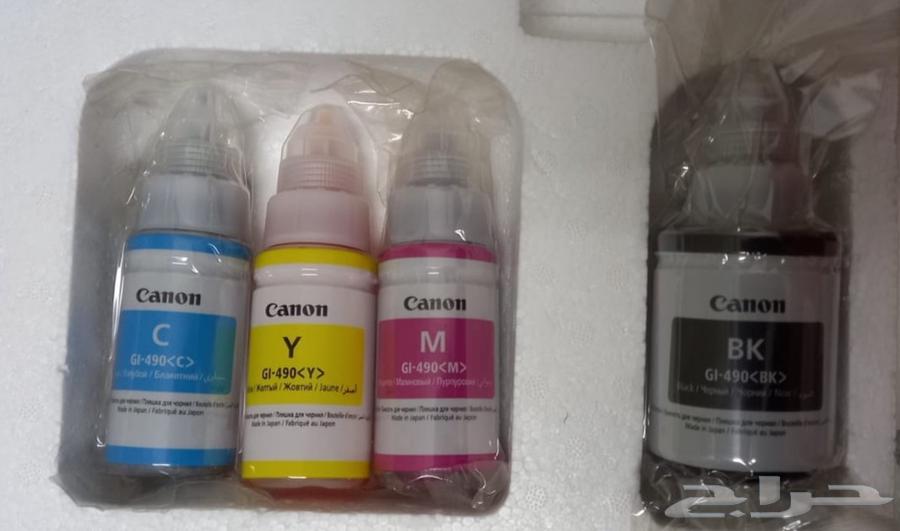 كانون طقم حبرطابعة GI-490 من4 قطع أصفر  أرجواني  أزرق اسود64235188685187110