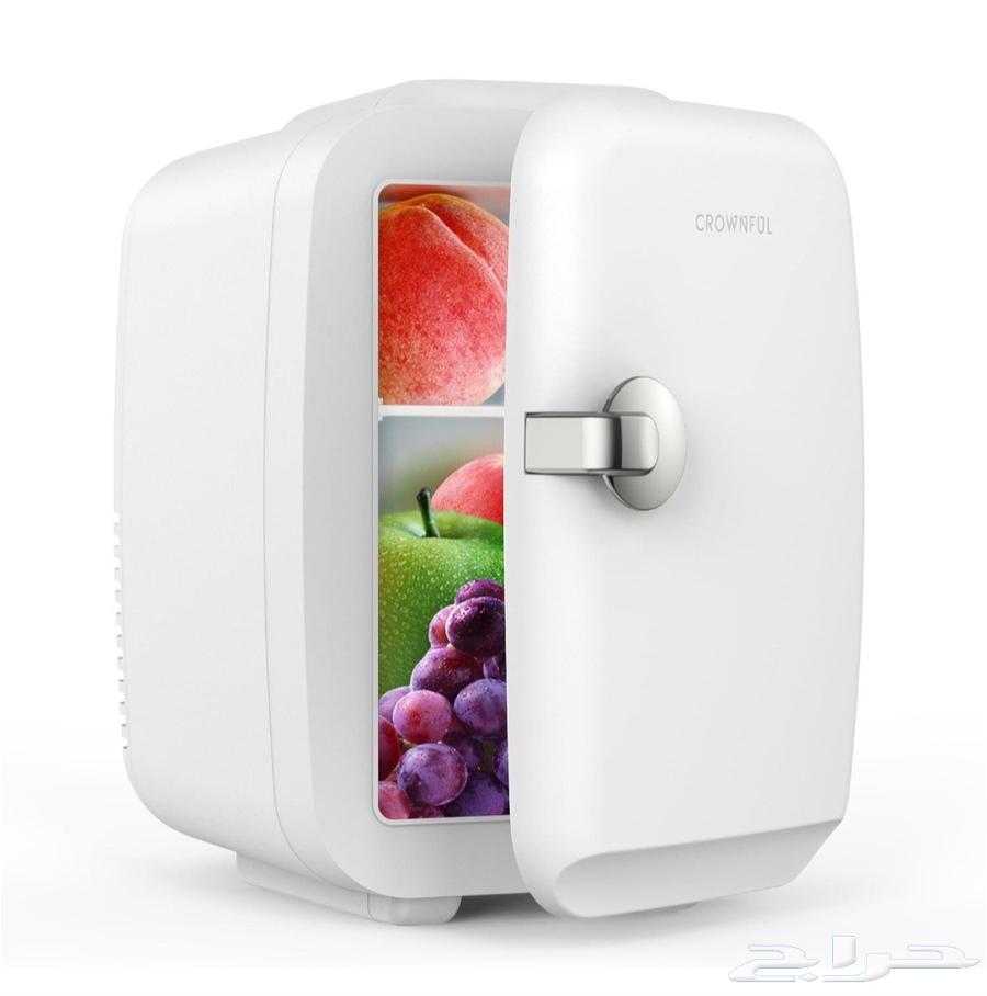 ثلاجة صغيرة مستعمل من كراونفول سعة 4 لتر 6 علب64244433583107110