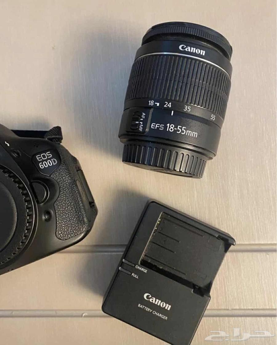 كاميرا كانون 600d بحالة الجديد استعمال مره قليل64248505282562113