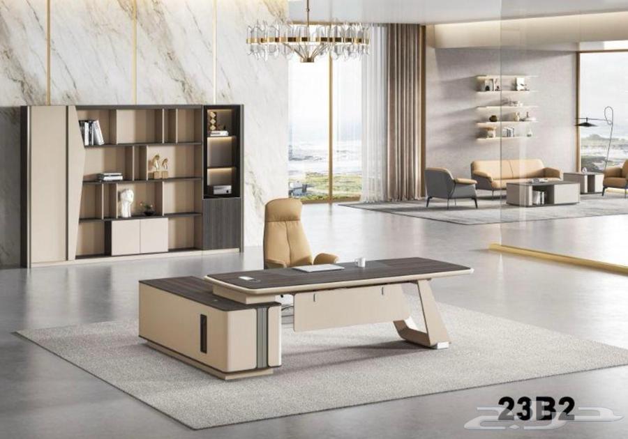 اثاث مكتبي جده مكتب طقم مكاتب مودرن زجاج كنب جلد مكتبي64248273140739110