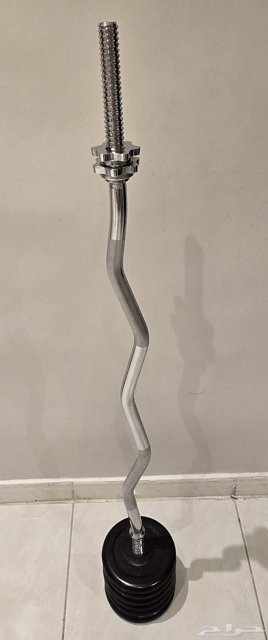 30 kg Weights and Curved Bar64246299577731112