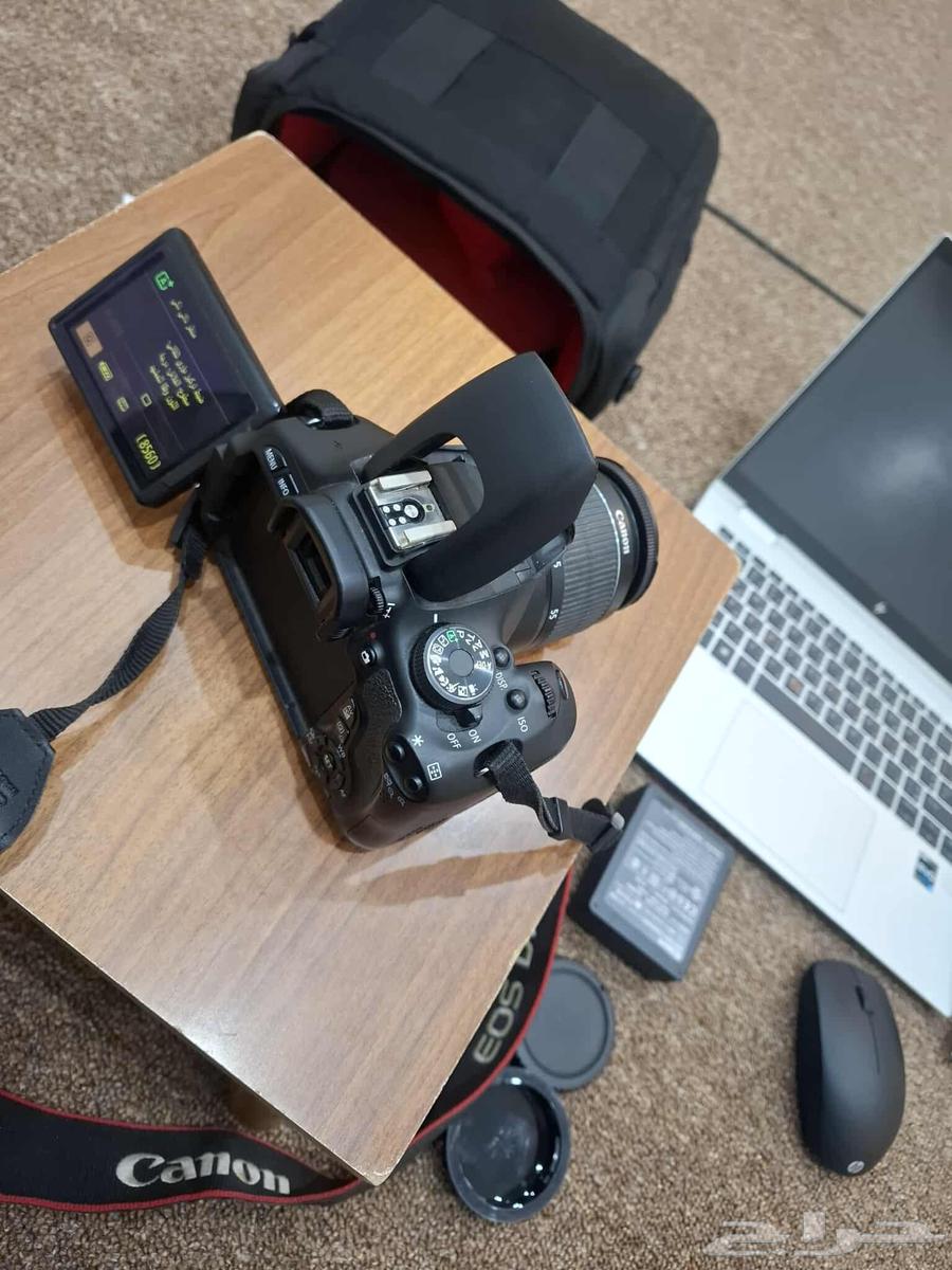 كاميرا كانون 600d بحالة الجديد استعمال مره قليل64248505282562112