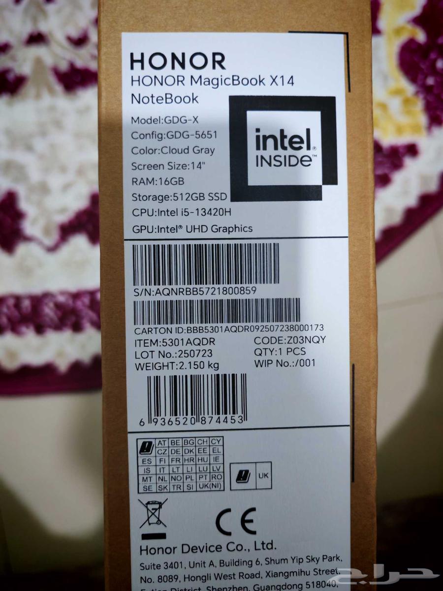 لابتوب اونر جديد بتغليف المصنع64252986555395112