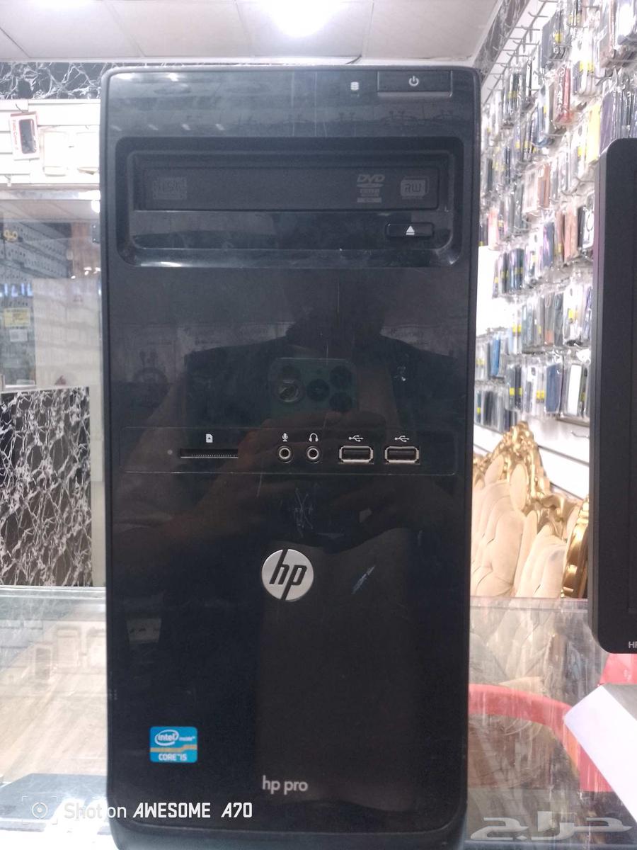 كمبيوتر مكتبي للبيع مع شاشه وكيبورد وماش مع محول شبكه64252493921027111