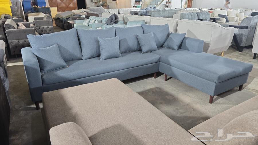 كنب جديد جاهز حرف ال و7نفر شامل التوصيل64235176135299113