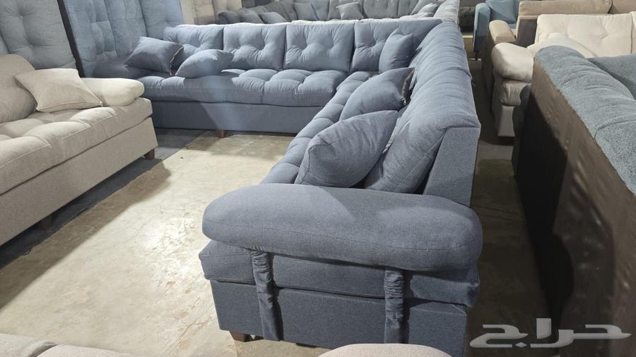 كنب جديد جاهز حرف ال و7نفر شامل التوصيل64235176135299112