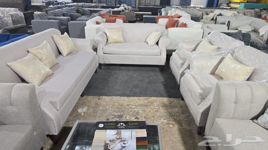 كنب جديد جاهز حرف ال و7نفر شامل التوصيل64235176135299114