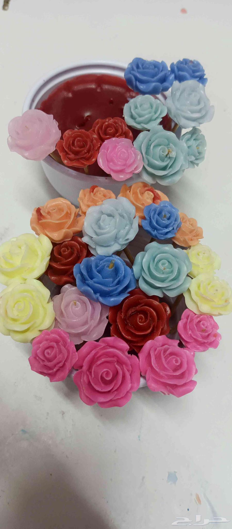 بوكيه ورد صغير شموع معطرة عروض العودة للمدارس واليوم الوطني64243691713667113