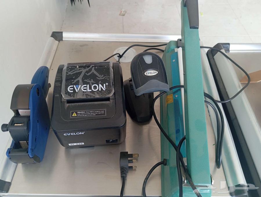 جهاز تغليف حراري وقارئ باركود وطابعة فواتير وجهاز تسعيرة64239697977090110