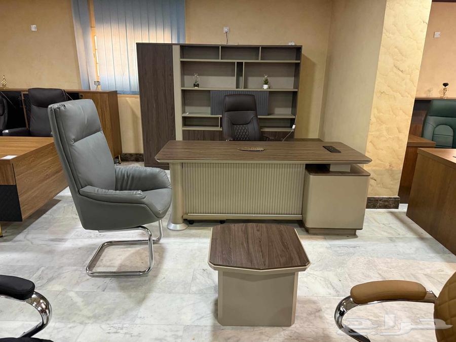 اثاث مكتبي جده مكتب طقم مكاتب مودرن زجاج كنب جلد مكتبي64248273140739111