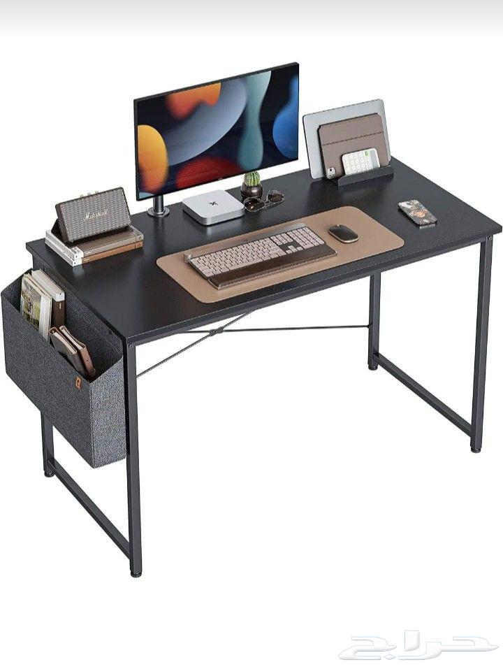 طاولة مكتبيه طاولة قيمنق عملية مع حقيبه جانبيه 120سم 150فقط64241240435074111
