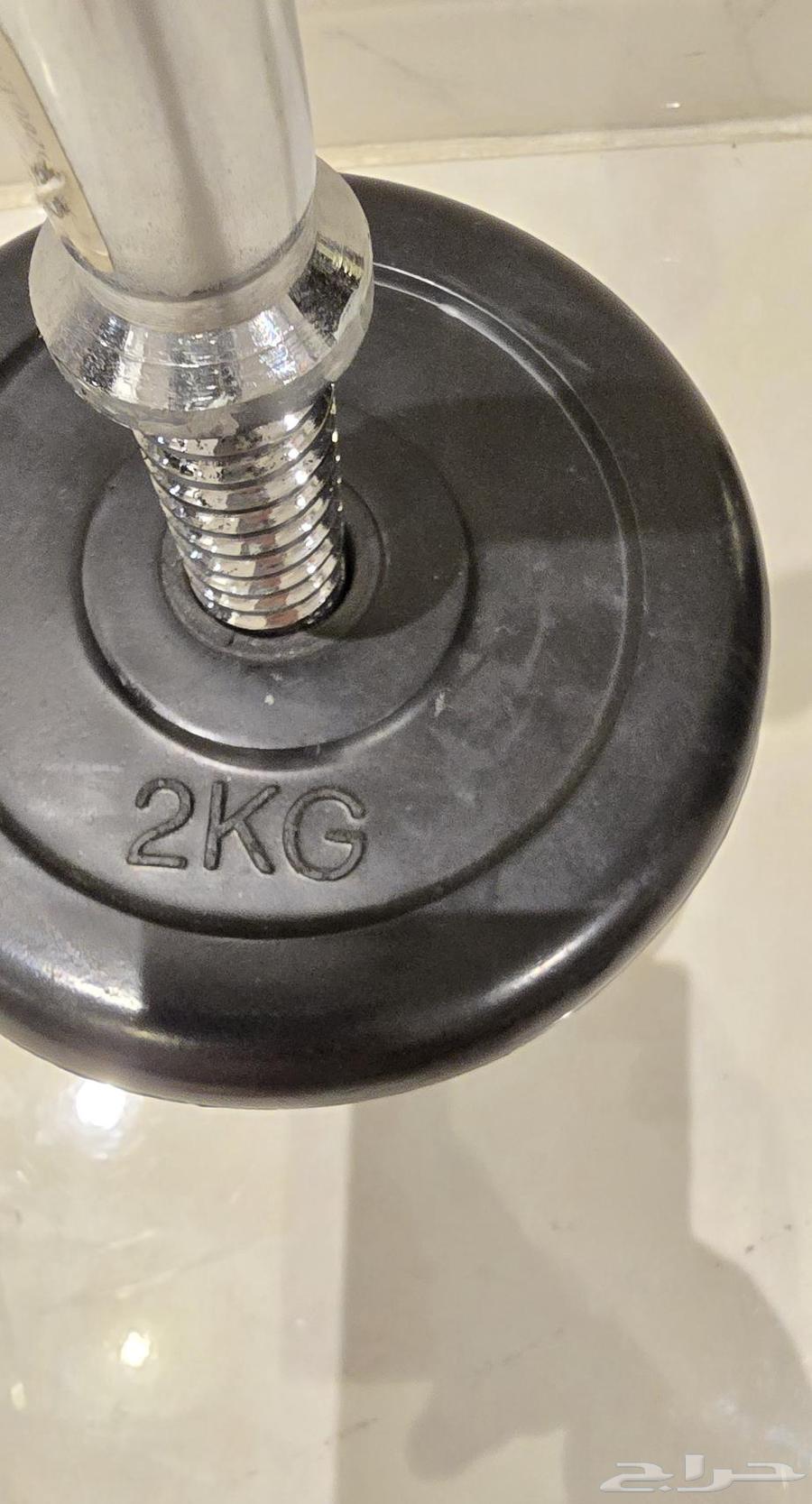 30 kg Weights and Curved Bar64246299577731114