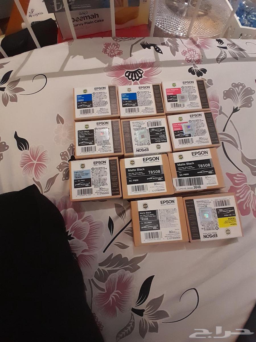 Epson P800 ink cartridges for sale, each cartridge 200 SAR, reason for sale we replaced the printer with another type64245797661442111