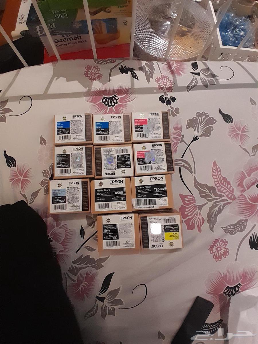 Epson P800 ink cartridges for sale, each cartridge 200 SAR, reason for sale we replaced the printer with another type64245797661442112