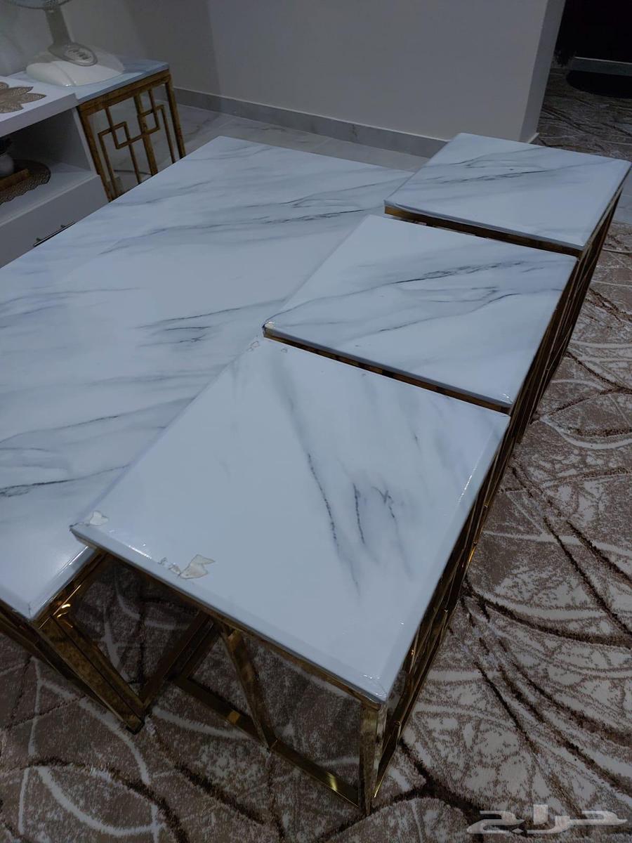 طاولات رخام وستيل نظيفه جدا للبيع التواصل وتساب فقط64258390613121111