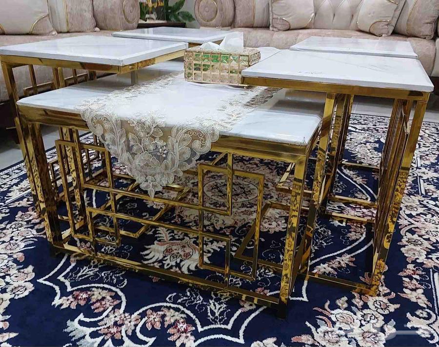 طاولات رخام وستيل نظيفه جدا للبيع التواصل وتساب فقط64258390613121114