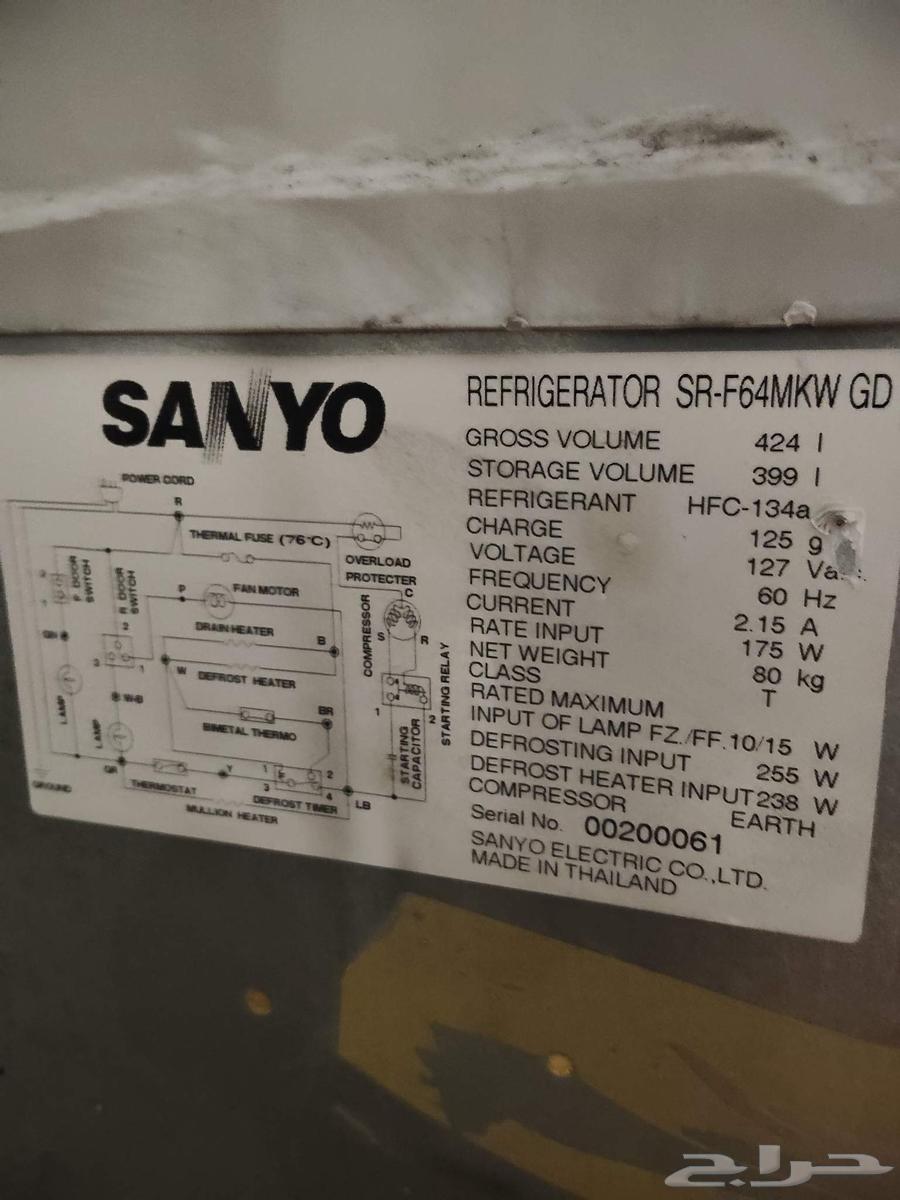 ثلاجة سانيو الكهرباء 110 مع محول الى 220 مع الثلاجة64271403888770114