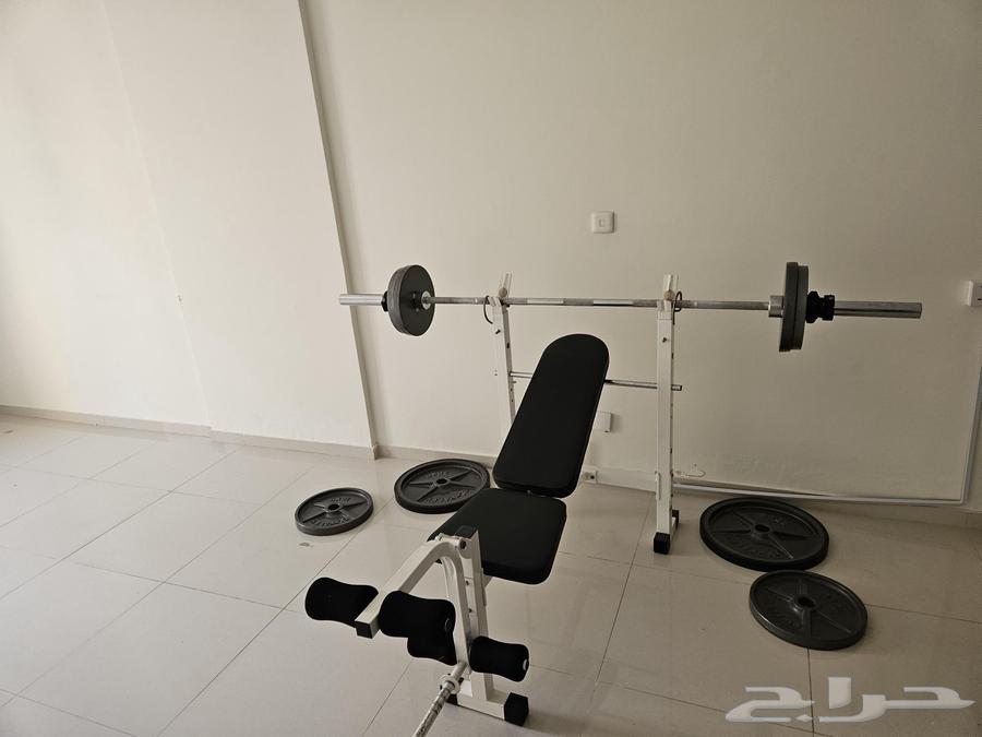 بنش مع حديد أثقال للتمرين المنزلي64263536073346110