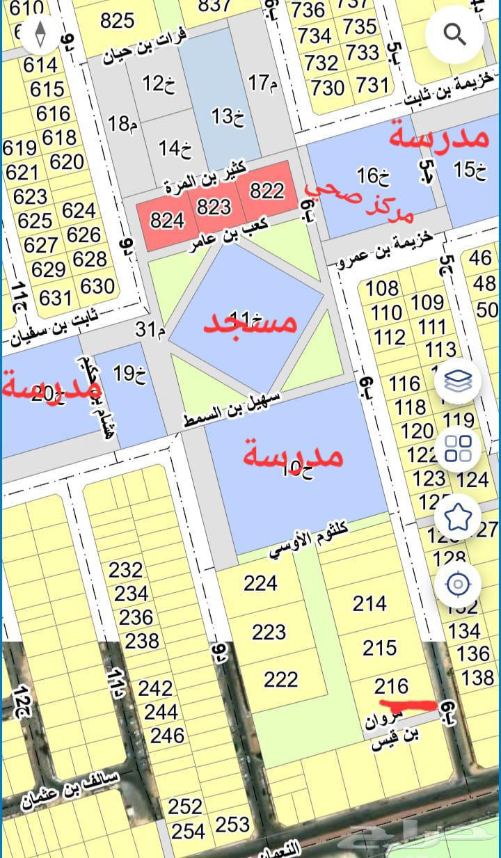 A distinctive land on 3 streets in Al-Fursan near services636135950401311113