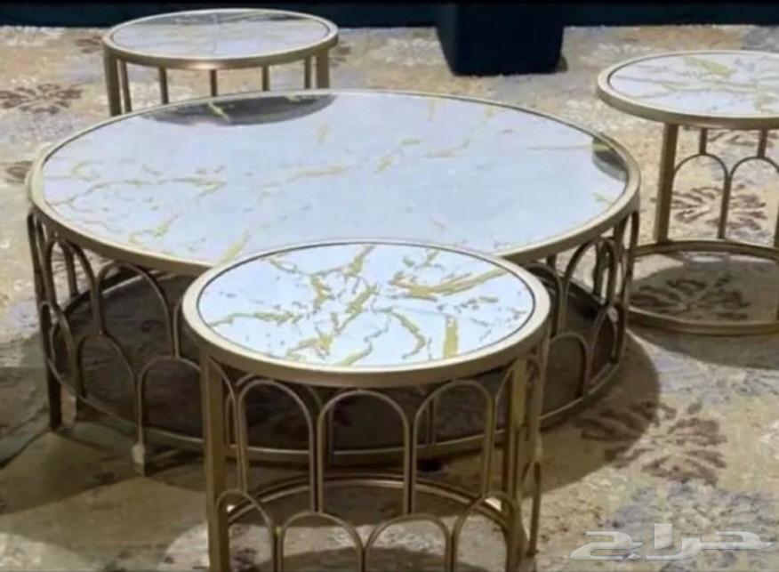 طاولة ارضيه مرايا مع 3 خدمه على السوم64271200103169110