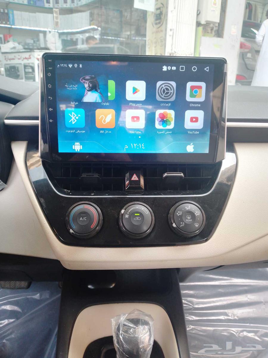 شاشه كورلا مديل 2022 بنظام الاندرويد والكاربلاي بحدث المواصف64431937657090110