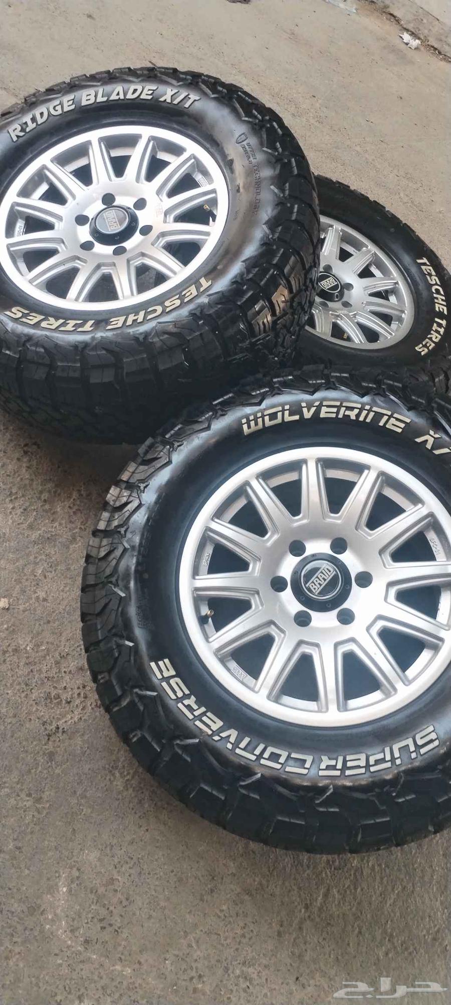 جنوط برايد نيكل وكفرات نص حجراي 285 70 17 تاريخ202364312718058755111