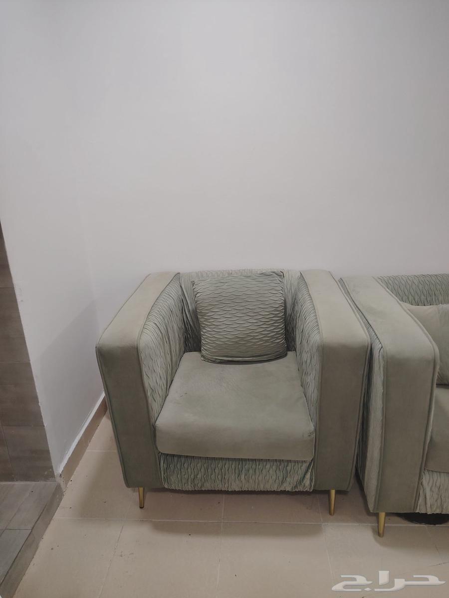 للبيع كنب مع الخداديات وكرسي صغيرالحد 70064253730274050111