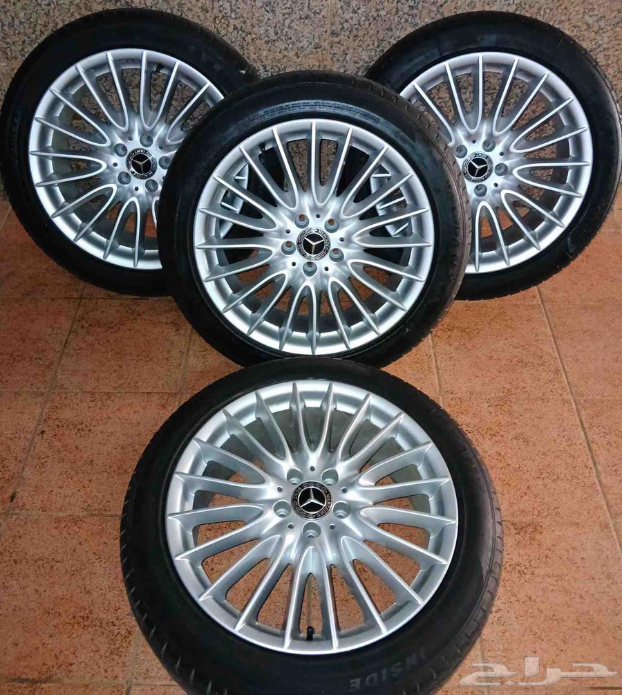 جنوط مرسيدس بانوراما 2012 S class مع كفرات نظيفه64443330771073110