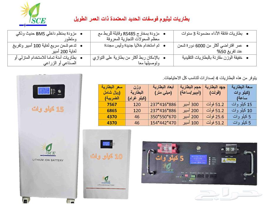 بطاريات ليثيوم خاصة بالطاقة الشمسية64451176845313110