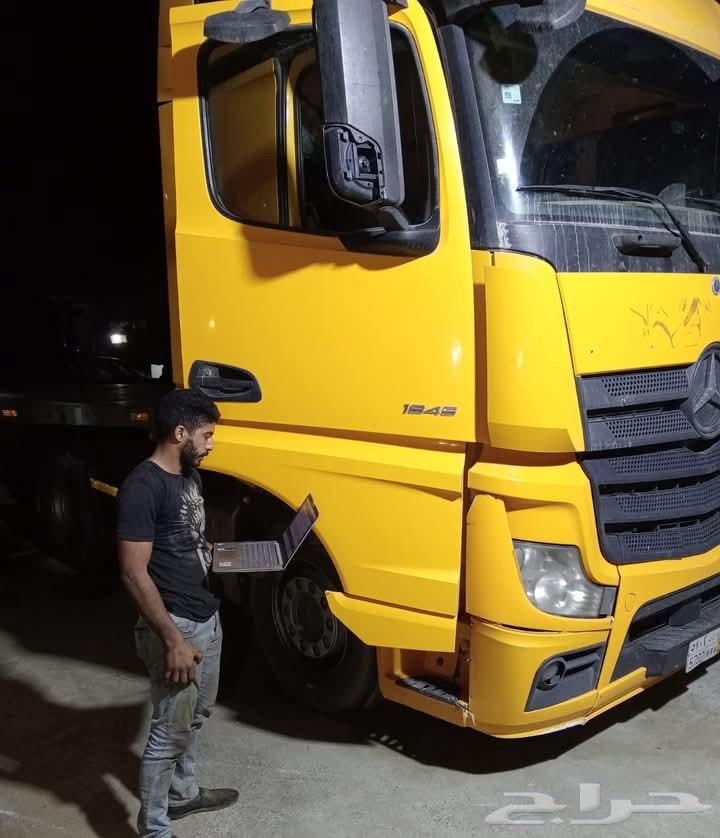 فحص أعطال الشاحنات المرسيدس الاكتروس بكافه انواعها وصيانه64441035658881110