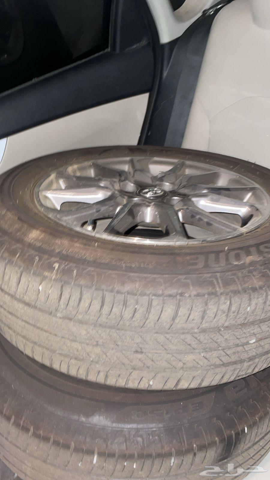 Toyota and Kalah rims with Bridgestone tires, light use, size 15, available64452170683011110