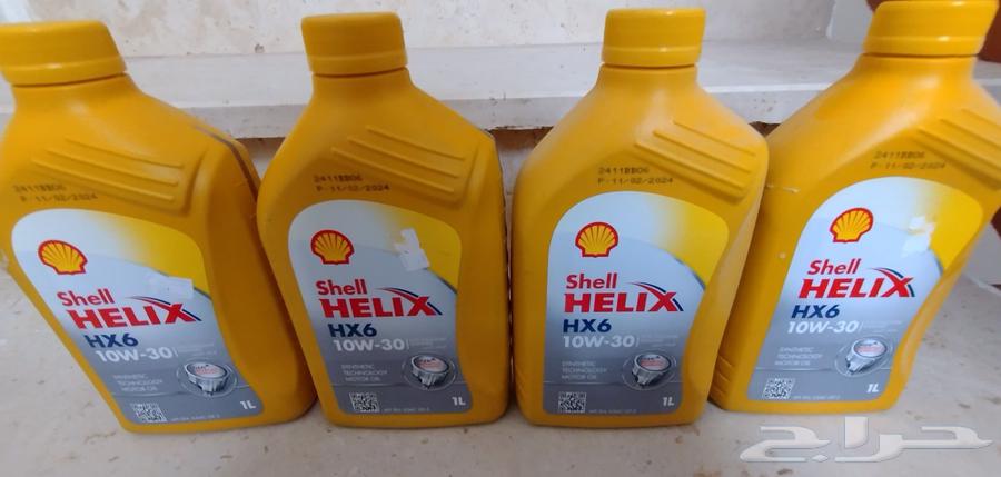 زيت سيارة شيل 10W-30 العدد 4 ليتر مع سايفون64463613928834111