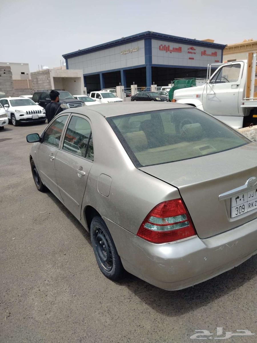 للبيع كورولا موديل 2004 مكينه خربان ولا باقي كل تمام جربوكس64478266008961111