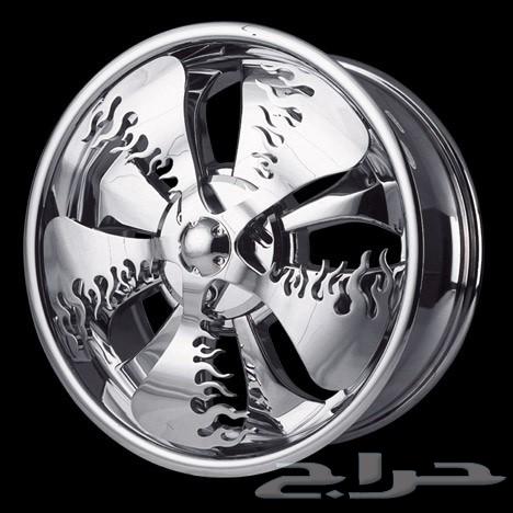 طقم غطاء جنط دوار نيكل كروم مقاس 2064478114725890111